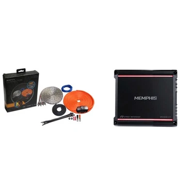 Kit de cableado amplificador y amplificador Memphis Audio SRX600.1V mono 1 ohmio 600 vatios Foto 1 de 4