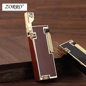ZORRO Latón Prensa Eyección Encendedor Encendedores Queroseno A Prueba de Viento Regalos Colecciones - Imagen 1 de 9