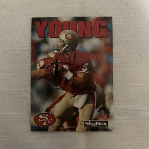 Steve Young 1992 SkyBox card Autographed - Picture 1 of 2