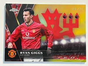 2024-25 Topps Chrome Manchester United Ruby Red Devil Relic GOLD #/50 Ryan Giggs - Picture 1 of 4