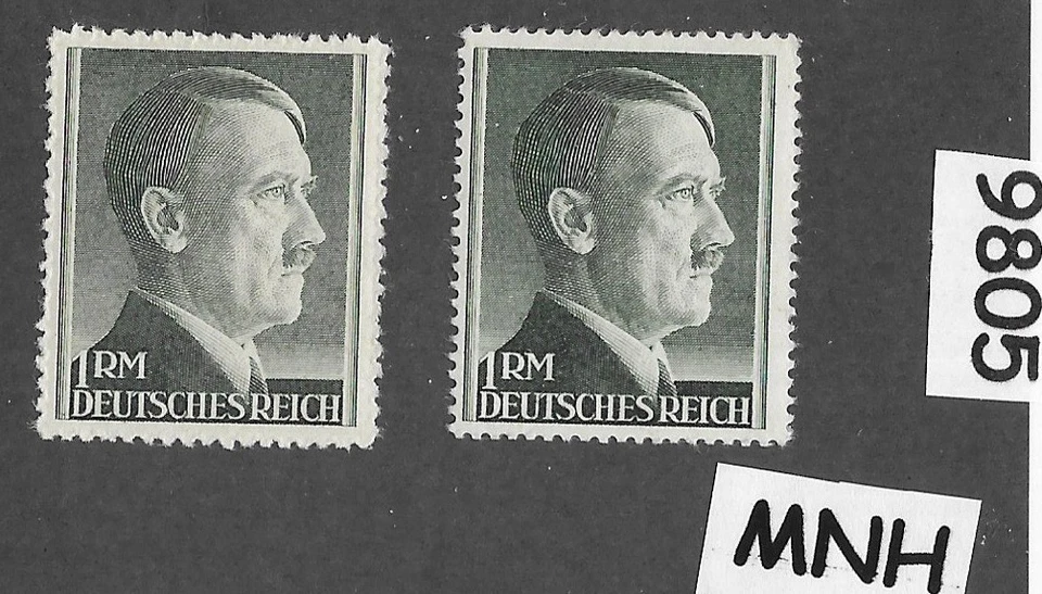 Selos MNH SC 524 Perf 12,5 e 14,0 1RM Adolf Hitler Terceiro Reich Alemanha #9804 - Imagem 1 de 1
