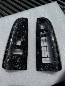 99-02 GMC Sierra Silverado Tahoe Suburban FORJADO Carbono Ventana Borde Bisel - Imagen 1 de 5