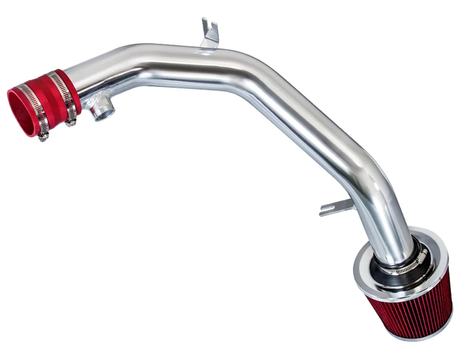 99-04 VW Golf Jetta 2.8 VR6 Polished Cold Air Intake Kit +RED Filter - Image 1 of 4