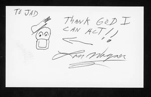 Tarjeta firmada 3x5 G1286 de Lou Wagner Actor: El planeta de los simios, Harlan en TV-Chips - Imagen 1 de 1