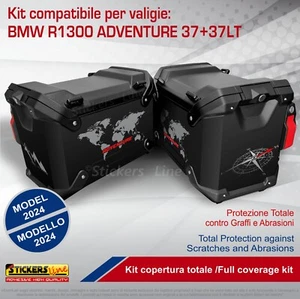 Kit adesivi compatibili per valigie BMW R1300 GS Adventure bags stickers 2024 V2 - Foto 1 di 5