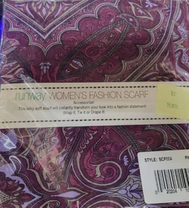 runway WOMEN'S FASHION SCARF new sealed - Picture 1 of 3