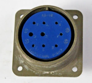 AMPHENOL # 28-3 Bulkhead w/ 28-4S Inserts NEW - Picture 1 of 2