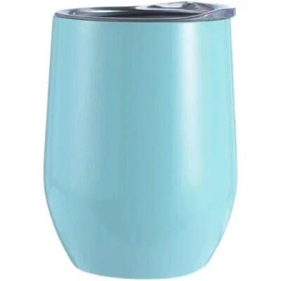  Vaso de vino de acero inoxidable aislado al vacío con tapa 12 oz Foto 1 de 4