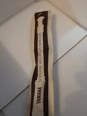 Grabadora soprano Yamaha instrumento de música barroca blanca Foto 1 de 4