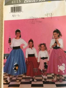 Butterick Sewing Pattern – Girls’ Costume Skirts size XS – L (4113) - Picture 1 of 1