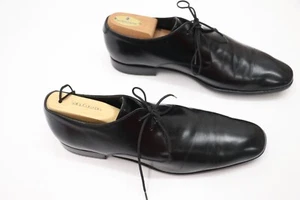 Salvatore Ferragamo Men's Oxford Derby Plain Pointed Toe Lace Up US 8 EU 42 - Picture 1 of 6