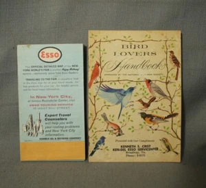 Esso gas station booklet map Bird Lovers Handbook Broadway VA, NY World's Fair - Picture 1 of 4