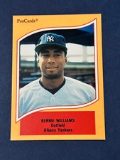 1990 ProCards A & AA Minor League Stars Bernie Williams #31 Albany Yankees