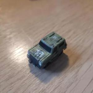 Vintage 1988 Funrise Micro Machines Green Military Truck SUV Blazer Bronco Jeep - Picture 1 of 3