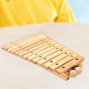 13 Note Glockenspiel Hand Knock Piano Toy Wood Educational Motor Skill