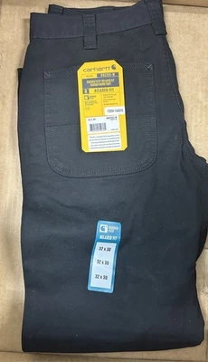 ¡Nuevo!  Pantalones de trabajo CARHARTT 32x30 RELAXED FIT de lona negros Foto 1 de 4