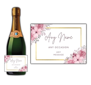 Personalised Label Stickers Prosecco Wine Champagne Party Supplies Birthday - Picture 1 of 2