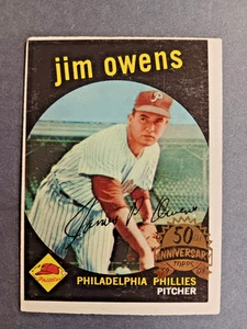 2008 Topps 1959 Buyback Jim Owens 50th Anniversary #503 Phillies - Picture 1 of 2