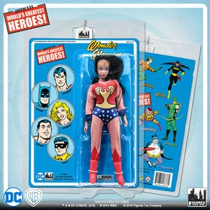 Official DC Comics Wonder Woman 8 inch Action Figure on Retro Card - Picture 1 of 1