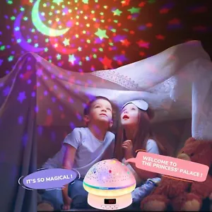 Timer Rotation Star Night Light Projector - Twinkle Lights for 3-9 Year Old G... - Picture 1 of 9