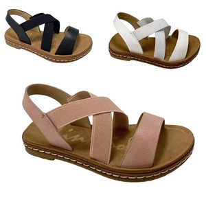 girls leather flip flops