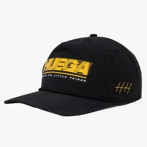 Sombrero Huega House 'Tidal' 5 Paneles Nylon Snapback Negro/Amarillo Unisex Adulto Hombre - Imagen 1 de 5