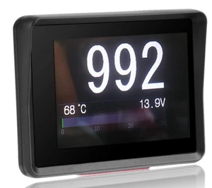 Medidor multifunción OBD para automóvil Fydun, medidor HUD para automóvil, pantalla frontal digital negro - Imagen 1 de 9