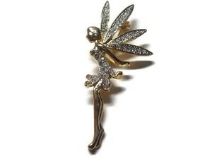 Tinkerbell made with Swarovski Crystal Tinker Fairy Princess Pin Brooch - Bild 1 von 3