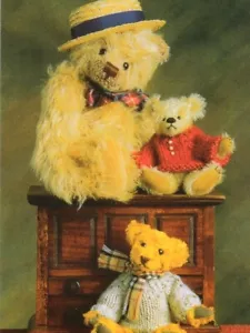 Mr Theobald & Friends Cute Teddy Bear Family Picture Birthday Greeting Card - Picture 1 of 2