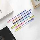 Transparent Cube Ruler Gradient Color Scale Ruler Straight Ruler  Students Gift