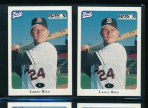 Lot (2) 1996 Best #24 Lance Rice Bowie Baysox  Pepsi (BW91) SWSW6