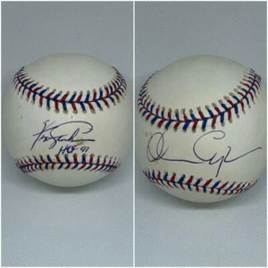 FERGIE JENKINS & ORLANDO CEPEDA DUAL SIGNED AUTOGRAPH BASEBALL - HOFERS, RARE! - Picture 1 of 3