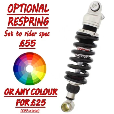 Amortiguador Yamaha RD350 F 1983 1984 1985 YSS MZ366-290TRL-28-NEGRO Foto 1 de 4