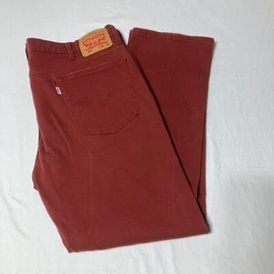 Levi's 514 gerade Passform rote Herrenjeans weißes Etikett Größe 38 x 32 - Bild 1 von 11
