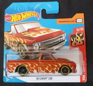 HOT WHEELS 2019 '67 CHEVY C10, METALLIC ORANGE, SHORT CARD . - Picture 1 of 1