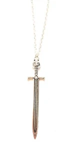 Game Of Thrones Collana Spada Jon Snow Il Trono di Spade Stark Lupo Serie Winter - Picture 1 of 2