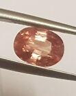 2.20cts natural sparkling clean padparadcha sapphire 9*6*5.5mm gorgeous gem