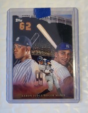 NY Yankees AARON JUDGE and ROGER MARIS, 2023 TOPPS Game Within The Game Card #15