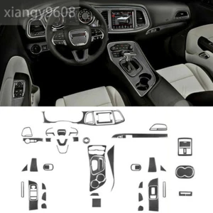 For Dodge Challenger 2015-22 Carbon Fiber Interior Full Set Kit Decorative Trim - Picture 1 of 12