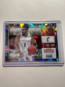 K27,483- 2018-19 Panini Contenders Game Tickets Cracked Ice #32 Jacob Evans #/23