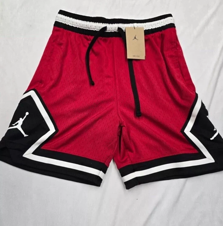 Jordan Nike Diamond Dri-FIT Basketball Shorts DX1487-687 RED Mens Sz Medium