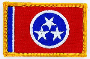 AUFNÄHER Patch FLAGGEN flagge TENNESSEE USA STAATEN flag Fahne 7x4.5cm - Bild 1 von 1
