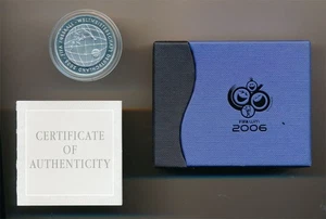 Germany: 2005 10 Euro Proof Silver FIFA Football World Cup in Official Package - Picture 1 of 2