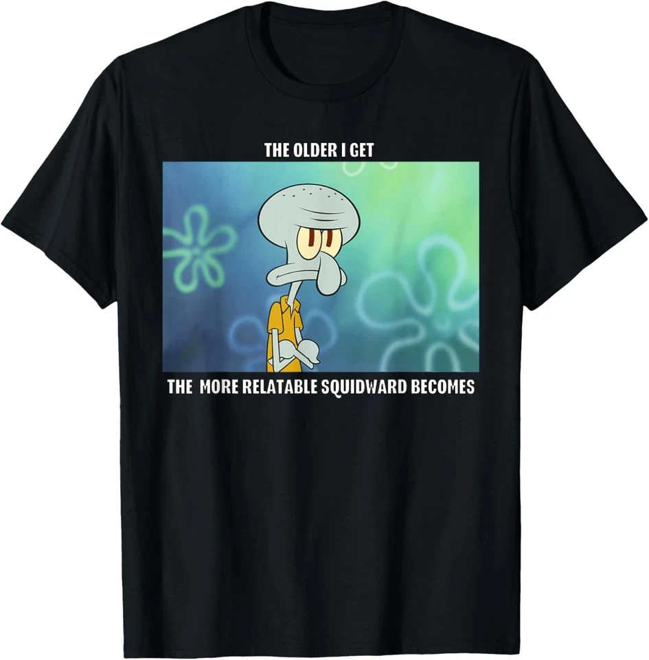 Camiseta Bob Esponja Pantalones Cuadrados Relacionable Retrato Calamardo Foto 1 de 1