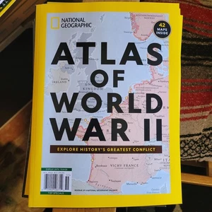 Atlas Of World War II: National Geographic Magazine 2025 ~ 42 Maps ~ Conflict - Picture 1 of 7