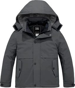 ZSHOW Boys' Waterproof Ski Jacket Hooded Fleece Lined Warm Winter Coat 14-16 - Picture 1 of 8