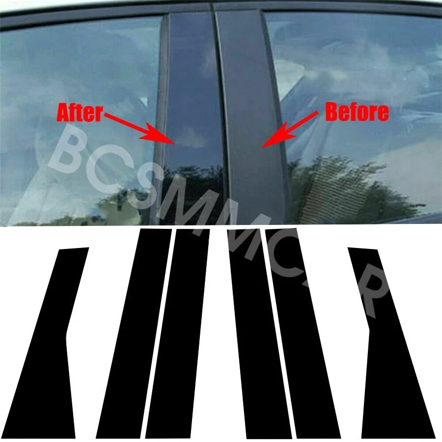 Fit For Jeep Grand Cherokee 2011-2021 Car Pillar Post Cover Door Window Trim 6pc Foto 1 de 4