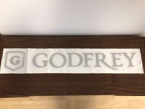 Godfrey 32” Silver Logo GOD32DECAL - Picture 1 of 2