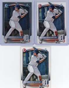 Lote de 3 tarjetas Bowman Josue Briceno 1st Bowman 2025 - Imagen 1 de 2