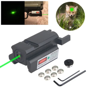 Mini mirino laser punto verde pistola mirino laser guida 20 mm per fucile GLOCK 17 19 20 - Foto 1 di 7